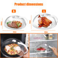 Large Microwave Splatter Cover BPA Free Microwave Oven Plate Food Cover Guard Lid with Adjustable Steam Vents Dishwasher Safe. 