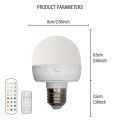 E27 Rechargeable Light Bulb15 /Three Color Adjustable Color Temperature with Remote Control for Camping Equipment Emergency Bulb. 