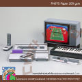 Model of a Classic Computer Nintendo Avs (1985 Prototype) Paper Model Papercraft Doll (for Cutting and Assembling Yourself). 