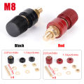 2Pcs M6 M8 M10 Full Copper Posts 333 555 Brass Terminal Blocks Power Supply Terminals Welding Machine Inverter Post Connector. 