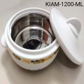 KIAM Galaxy Stainless Steel Food Hot pot -1200ML. 