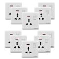 Universal Wall Switch Socket Fulimen - Multi Plug - Multi Socket Outlet -Plug Base 3 Hole Switched Socket Outlet - FULINMEN. 