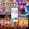 TUYA LED String Lights work with Alexa Google Assistant Music Sync WS2812B RGBIC Lighting Addressable Fairy String Lights. 