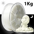 1.75mm 200g 1Kg 3D Printer PLA Glow In The Dark White Printer Filament 3D Printing Luminous White Material.
