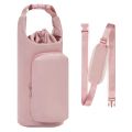 Portable Water Bottle Bag with Adjustable Shoulder Strap Vacuum Cup Cover Heat Insulation Protective Cover for Hiking Camping.