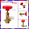 Supercool car air conditioner R134a a/c stop leak + valve. 