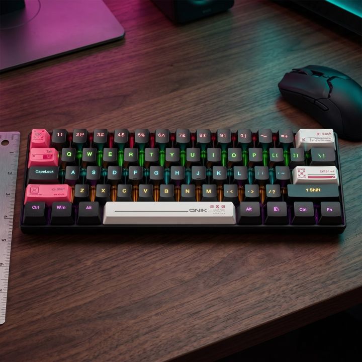 ONIKUMA G55 61-Key Wired Mechanical Keyboard | USB Type-C, Portable Design for Laptop & Desktop Computer Accessories