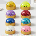 Hot Mini Glitter Dumpling Pressure Ball Sensory Squeeze Toy Realistic Steamer Bun Stress Reliever Soft Pinch Decompression.