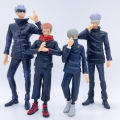 4pcs/set Gojo Satoru Anime Jujutsu Kaisen Action Figure Itadori Yuji Seated Noodle Stopper Model Toys Dolls Collection Hobbies.