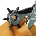 LEATHER PUNCH PLIER/ BELT PUNCH / REVOLVING PUNCH PLIER / HOLE PUNCH PLIER. 