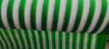 Green White strips Shade Net Pure Quality | 90% Sun shading UV protection | Hooks on every 3 feet intervals | Double stiched border with cotton nawaar. 
