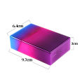 Punk Glitter Cigarette Case Gradient Color Smoke Cover Shiny ABS Portable Man Women Cigarette Box Lighter Cigarette Accessories. 