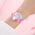 2024 New Rainbow Cloud Printed Silicone Band Children's Watch Girl Cute Cartoon Quartz Watch Kids Watches Boys Girl Watche. 