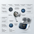 Bluetooth Wireless Earbuds with ENC Noise Reduction, Long Battery TWS Earphones with Noise Cancelling & Clear Calling. 