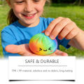 Needoh Rainbow Bun Squishy Toy Slow Rising Stress Relief Cute Simulation Shape Portable Pressure Toy For  Office Relaxation. 