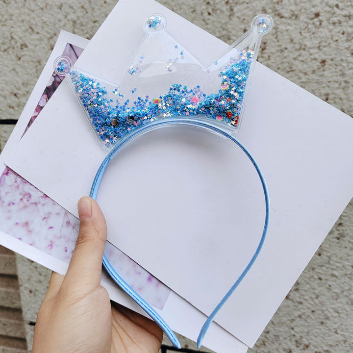 Quicksand%20Crown%20Headband%20Children%20Transparent%20PVC%20Sequin%20Headband%20Manufacturers%20Direct%20Children's%20Hair%20Accessories%20-%20Image%202
