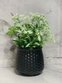 Aesthetic Mini Artificial Plant with Flower Pot for Room Decoration Items - Premium Fake Flowers Decoration Piece for Home Decor, Office Desk, Living Room Table Centerpiece. 