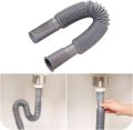 Sink waste pipe flexible 1-1/2" grey kitchen. 
