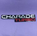 Charade turbo monogram logo, emblem, trademark, sign, mark, symbol, stamp, monogram, motif, badge, design, shield or figure. 