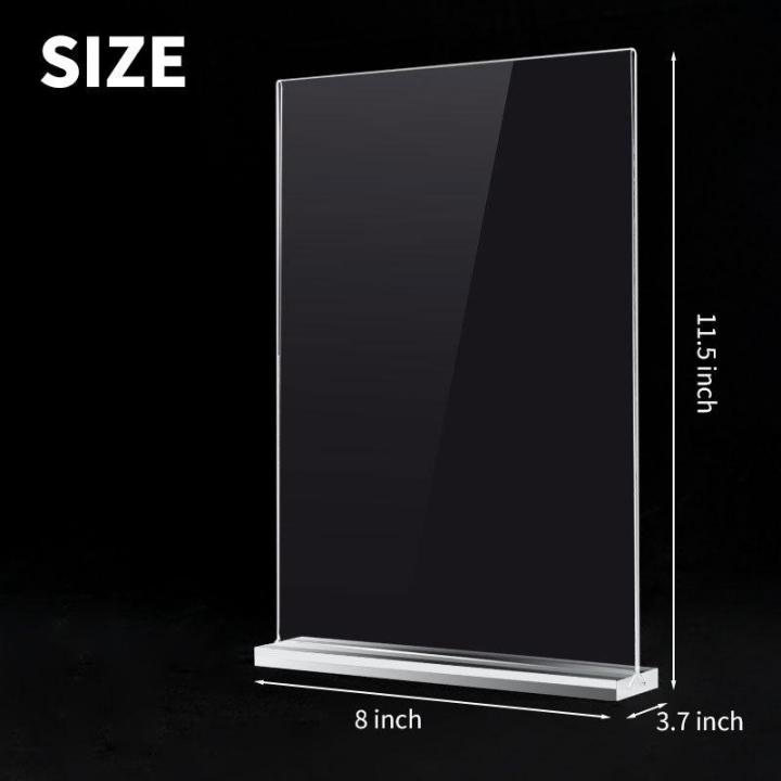 .1Pc A4/A5/A6 Acrylic Sign Holder Desk Display Stand For Price Label ...