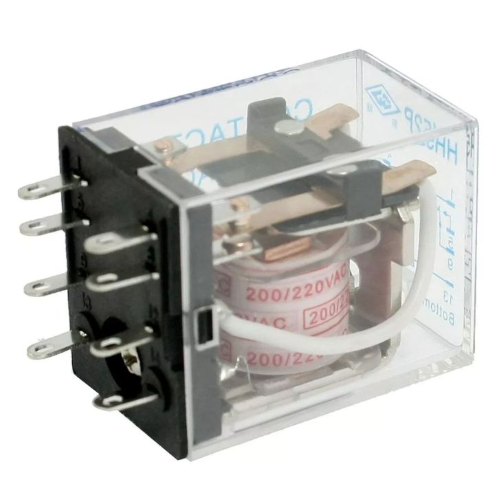 AC%20220V/240V%20Coil%208%20Pin%20DPDT%20Power%20Electromagnetic%20Relay%20The%20image%20displays%20an%208-pin%20electromagnetic%20power%20relay,%20specifically%20identified%20as%20a%20uxcell%20HH52P%20Coil%208%20Pin%20General%20Power%20Relay%20or%20HH52P%20AC%20200/220V%20Coil%208%20Pin%20General%20Power%20Relay%20DPDT%20-%20Image%204