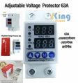 63A 220V Adjustable Voltage protector switch over and under voltage and over current.