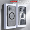 Matte & Clear Magnetic Wireless Charging Armor Magsafe Case For Nothing Phone 2 1 Two One Military Shockproof Back Cover. 