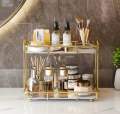 2 Tier Bathroom Organizer, Premium for Organization and Storage, Vanity tray Countertop Organizers. 