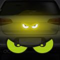 2pcs/Set Reflective Car Stickers - Improve Your Vehicle's Visibility and Safety with Devil Eye Stickers!. 