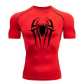Spider Graphic Compression Shirts for Men Gym Workout Rash Guard Athletic Quick Dry Tshirts Tees Tops Undershirts Baselayers. 
