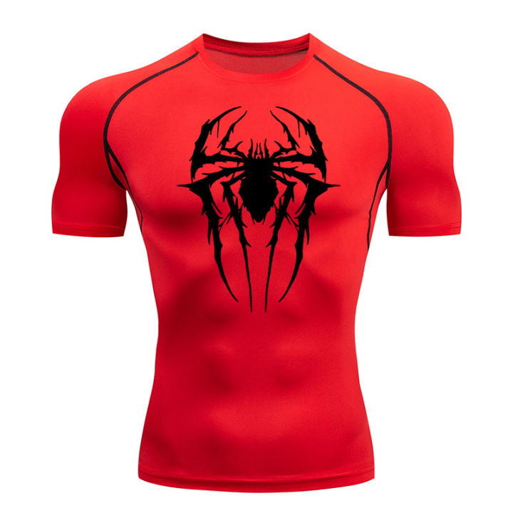 Spider%20Graphic%20Compression%20Shirts%20for%20Men%20Gym%20Workout%20Rash%20Guard%20Athletic%20Quick%20Dry%20Tshirts%20Tees%20Tops%20Undershirts%20Baselayers%20-%20Image%208