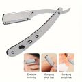 Manual Shaves Blades Foldable Straight  Safety Razor Men Stainless Steel Shaving Razor Face Care Body Face Hair Removal Knife. 
