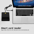 Portable USB 2.0 Intelligent Card Reader DNIE ATM CAC IC ID Bank SIM Card Reader for Windows Linux Desktop Mobile Device. 