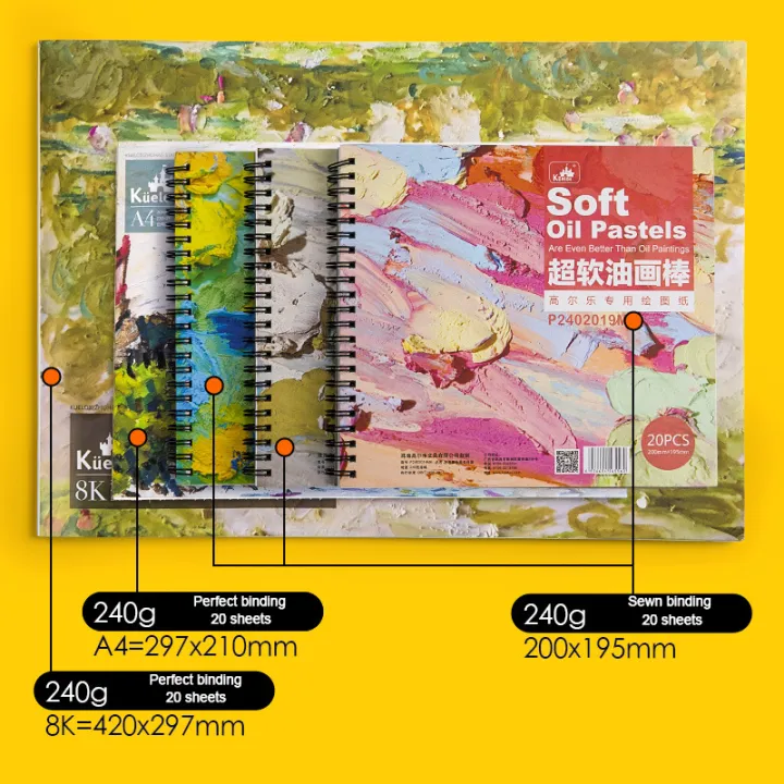 20%20Sheets%20Premium%20Pastel%20Paper%20Blank%20Paper%20112lbs/240g%20Sketchbook%20for%20Oil%20Pastels%20Crayons%20Mixed%20Medium%20Heavyweight%20Drawing%20Paper%20-%20Image%203