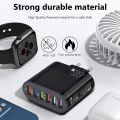6 Ports USB Travel Charger Fast Charge QC 3.0 Wall Charging For iPhone US EU Mobile Plug Charging Adapter.