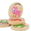 Children Wooden Toy Memory Find The Same Dinosaur Matching Jigsaw Puzzle Game Montessori Baby Educational Toys For Kids. 