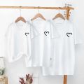 Summer 2025 Cotton Baby Mom Dad T Shirts Tops Fashion Family Matching Outfits Daddy Mommy And Daughter Son Matching Clothes.