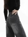 Vintage High Waist Wide Leg Jeans For Women. 