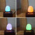 USB natural  salt lamp  7 color changing Himalayan salt lamp. 