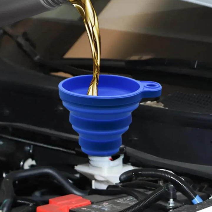 Engine Funnel Car Universal Silicone Liquid Funnel Washer Fluid Change ...