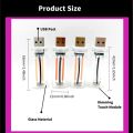 Car USB Night Light Touch Dimmable LED Filament Lamp Portable Lighting Plug and Play Decorative Atmosphere Light for Car Bedroom. 