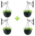 Iron Garden Wall Hanging Stand For Flower Pots Plant Bracket Hook Shelf Holder Hanging Light Stand. 