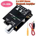 502L Audio Amplifier DIY Bluetooth 5.0 High Power Digital Stereo Amplifier 50WX2 502L with Back Sheel Bluetooth Home Theater Sound System similar CA-502L ZK-502L. 