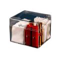 Portable Acrylic Box, Cotton Swab, Transparent Cosmetics,Portable, Cosmetics Container,Jewelry Organizer. 