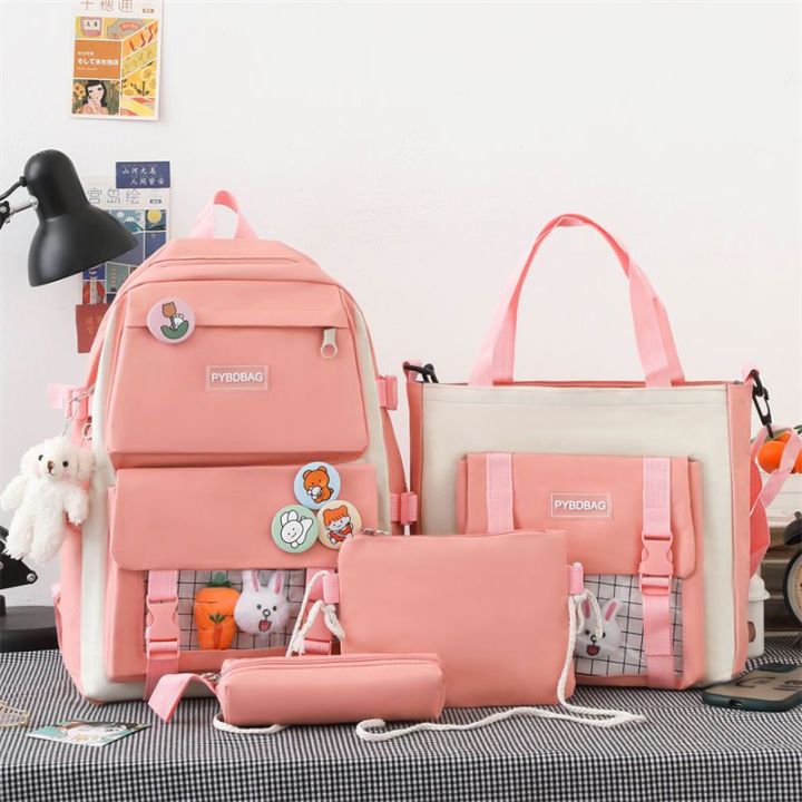 5Pcs%20Backpack%20Set%20for%20Girls%20School%20Bookbag%20with%20Laptop%20Compartment%20Lunch%20Box%20and%20Pencil%20Case%20-%20Image%205