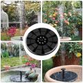 Solar Floating Fountain Water Pump with/NO LED Lights for Bird Bath 3W 1600mAh Battery for Garden/Pond/ Pool/Fish Tank Decor. 