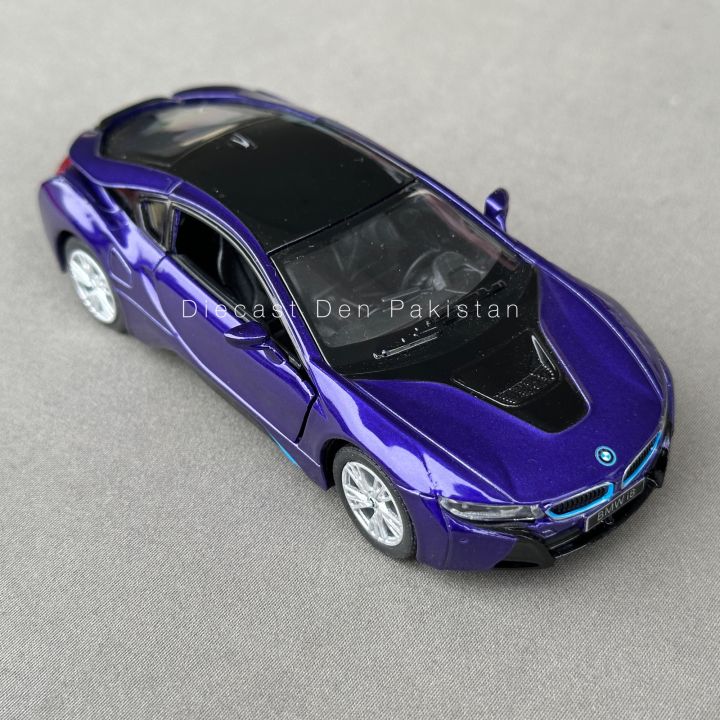 BMW%20i8%201:36%20Scale%20(Size%205%20inch)%20Diecast%20Model%20%5BRare%20Colors%5D%20-%20Kinsmart%20-%20Image%202