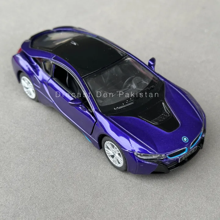 BMW%20i8%201:36%20Scale%20(Size%205%20inch)%20Diecast%20Model%20%5BRare%20Colors%5D%20-%20Kinsmart%20-%20Image%202