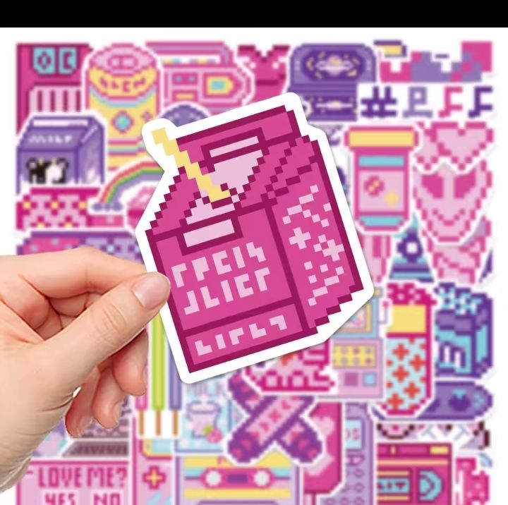 25%20pcs%20pixel%20stickers%20pink%20theme%20-%20Image%204