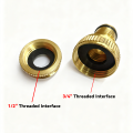 2/6Pcs Brass Garden Hose Quick Connector Set Fit 1/2" 3/4" Male Thread Faucet Sprinkler Nozzle for Yard Lawn Plant Watering. 